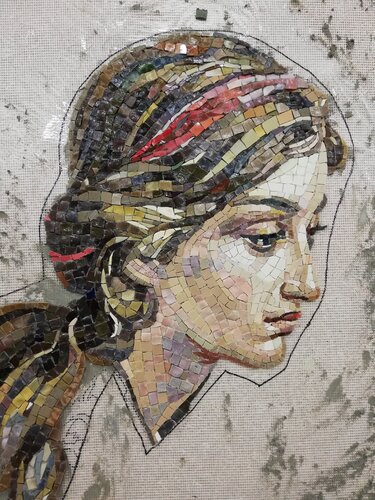 Mosaic portrait of an Angel di Robert Nizamov, Altri media in vendita su Singulart