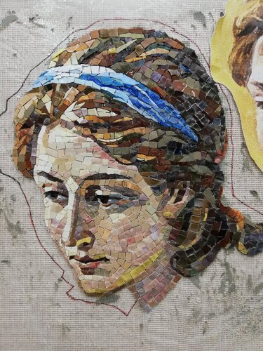 Mosaic portrait of an Angel 2 von Robert Nizamov, Andere Medien kaufen auf Singulart