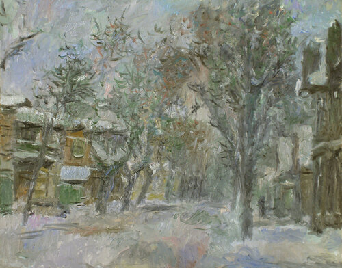 Winter in Kazan 9 de Robert Nizamov, Pintura a la venta en Singulart