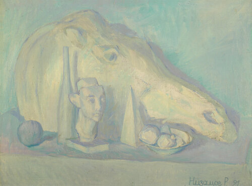 Horse Head and Nefertiti van Robert Nizamov, Schilderij te koop op Singulart
