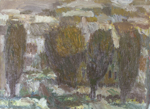 Winter Town von Robert Nizamov, Malerei kaufen auf Singulart