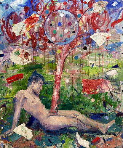 Alchemical Studies IV (Dying Man) von Stephen Linsteadt, Malerei kaufen auf Singulart