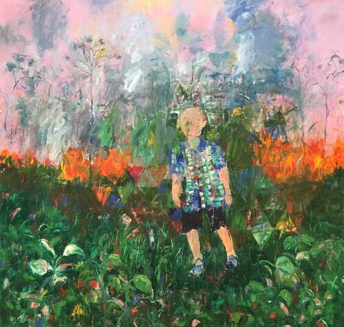 Of Sky and Earth #36 (Amazon Fire) by Stephen Linsteadt, 회화 for Sale on Singulart