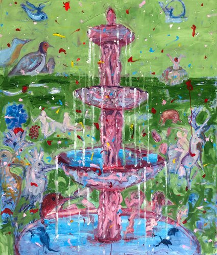 Basins No. 9 (after Bosch) van Stephen Linsteadt, Schilderij te koop op Singulart