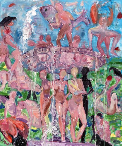 Basins No. 11 (after H. Bosch) by Stephen Linsteadt, 회화 for Sale on Singulart