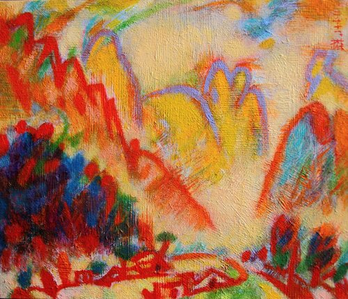 Mt. Wolchul(2011) par Youn Sung Park, Peinture en vente sur Singulart