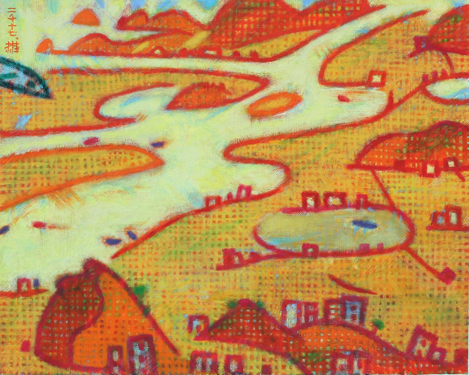 Nakdong River Youn Sung Park Original painting for sale