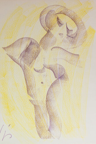 o.T. Serie Weib(s)bilder di johanna schmidt, Opera su carta in vendita su Singulart