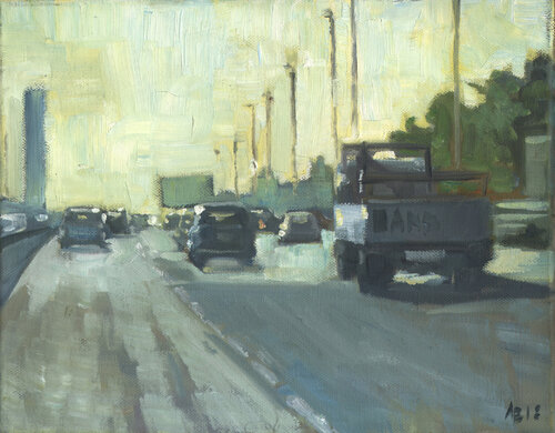 Strada di Angelo Bussacchini, Pittura in vendita su Singulart