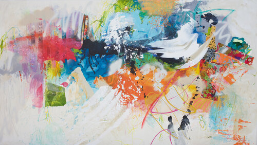 You never walk alone van Carolina Alotus, Schilderij te koop op Singulart