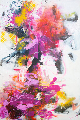 Pink spring di Carolina Alotus, Pittura in vendita su Singulart