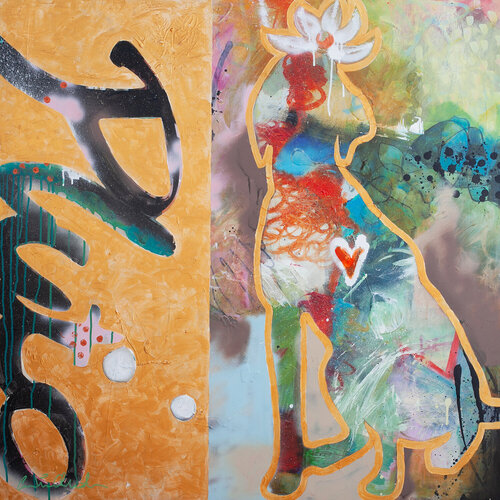 Soul dog von Carolina Alotus, Malerei kaufen auf Singulart