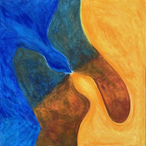 Begegnung II _ Begegnen van Tan-ja Graf, Schilderij te koop op Singulart