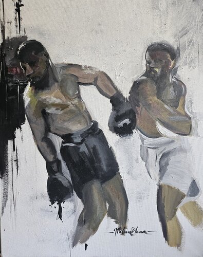 Le coup final by Milena Eboua, Painting for Sale on Singulart