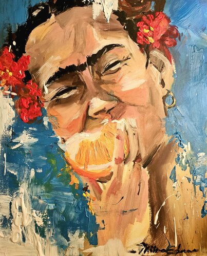 Joyful Frida by Milena Eboua, Painting for Sale on Singulart