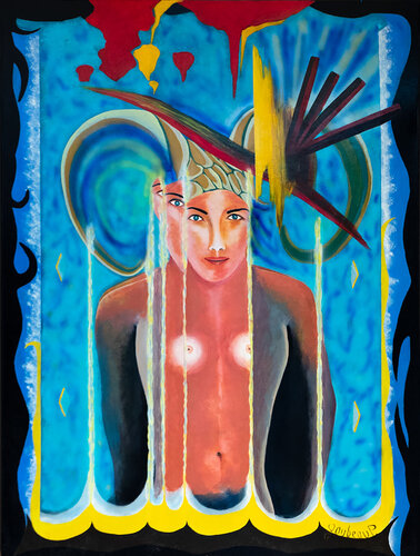 Le miroir von Patrice Goubeau, Malerei kaufen auf Singulart