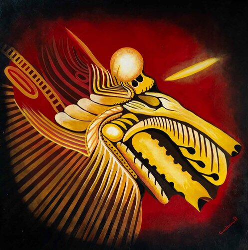 Krysalide by Patrice Goubeau, Painting for Sale on Singulart