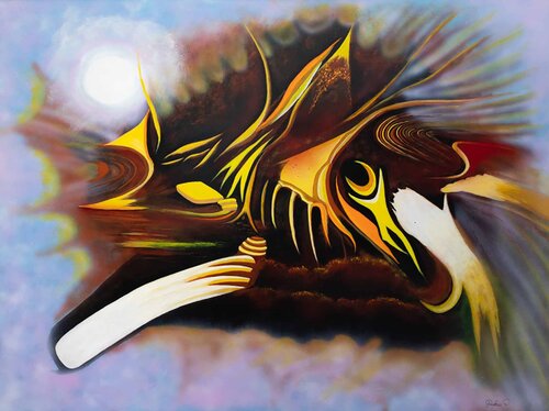 L'éveil de l'âme by Patrice Goubeau, Painting for Sale on Singulart