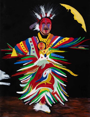 Pow wow von Patrice Goubeau, Malerei kaufen auf Singulart