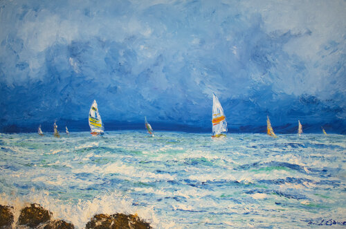 Cloudy Sail von Anil Sawe, Malerei kaufen auf Singulart