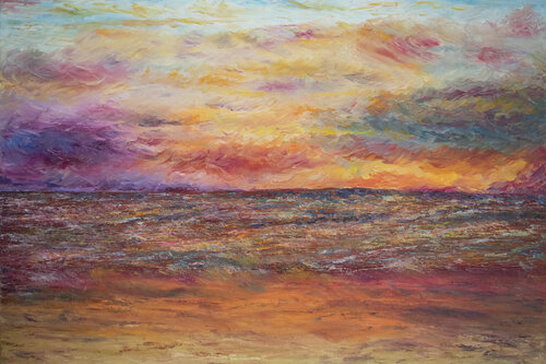 Sunset Drama van Anil Sawe, Schilderij te koop op Singulart
