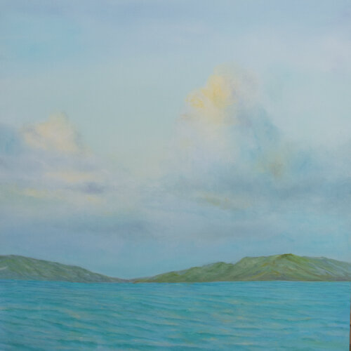 St. Thomas Vista I (Left) di Anil Sawe, Pittura in vendita su Singulart