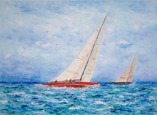 Afternoon Sail by Anil Sawe, Painting for Sale on Singulart