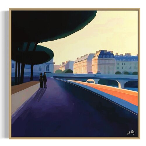 Balade près des ponts by NATHZ, 絵画 for Sale on Singulart