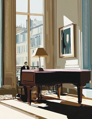 The pianist by NATHZ, 絵画 for Sale on Singulart