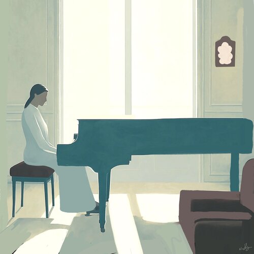 Femme pianiste by NATHZ, 絵画 for Sale on Singulart