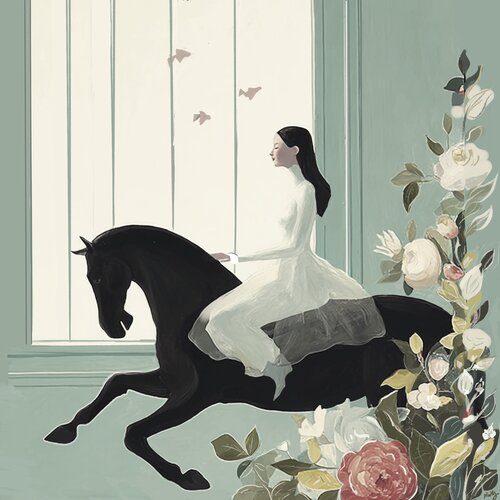 Black horse van NATHZ, Schilderij te koop op Singulart