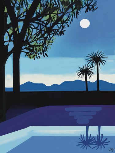 Blue bay by NATHZ, Painting for Sale on Singulart