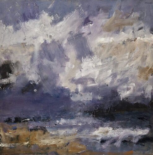 Pale Cloud, Waves Breaking  di Hannah Ivory Baker, Pittura in vendita su Singulart