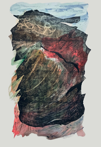 Tetonic Landscape II par Rafaela de Campos, Œuvre sur papier en vente sur Singulart