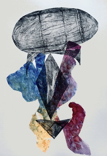 Tetonic Landscape III par Rafaela de Campos, Œuvre sur papier en vente sur Singulart