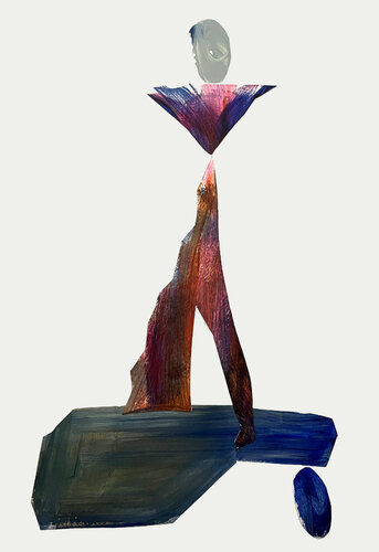 Vertical Tension III par Rafaela de Campos, Œuvre sur papier en vente sur Singulart