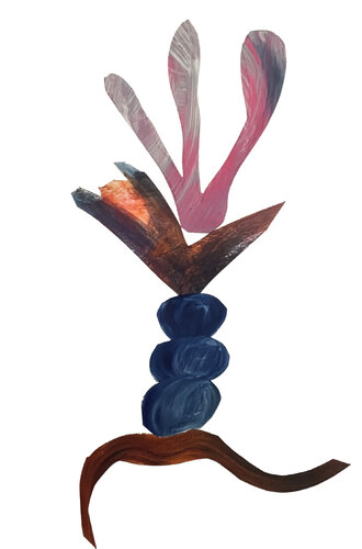 Vertical Tension V par Rafaela de Campos, Œuvre sur papier en vente sur Singulart