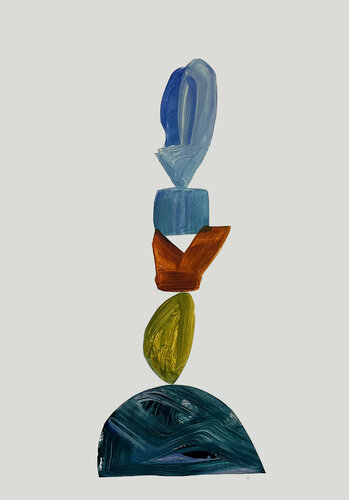 Vertical Tension VIII par Rafaela de Campos, Œuvre sur papier en vente sur Singulart