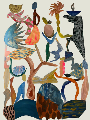 Vertical Tension VI par Rafaela de Campos, Œuvre sur papier en vente sur Singulart