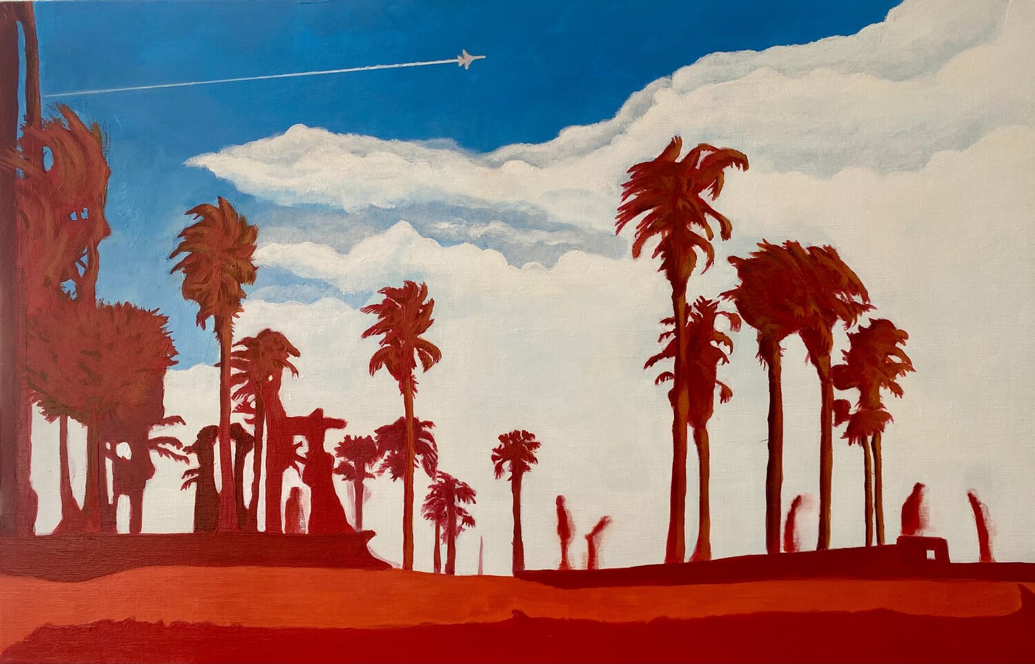California Burning Jean Paul ROLAND Dipinto originale in vendita
