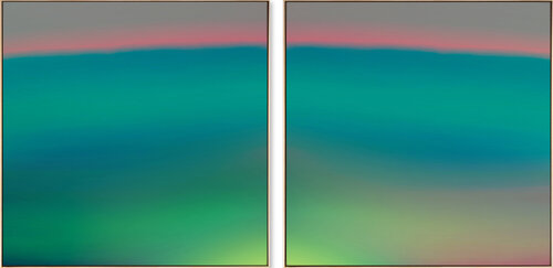Aqua Sanatrix, study 1- (diptych) di Jonas Peres, Pittura in vendita su Singulart