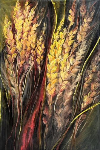 Ukrainian gold di Yuliia Poraiko, Pittura in vendita su Singulart