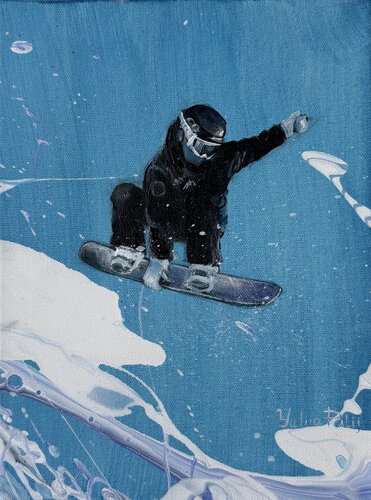 Between the sky and the earth di Yuliia Poraiko, Pittura in vendita su Singulart