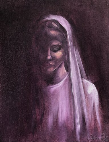 Prayer in Silence di Yuliia Poraiko, Pittura in vendita su Singulart