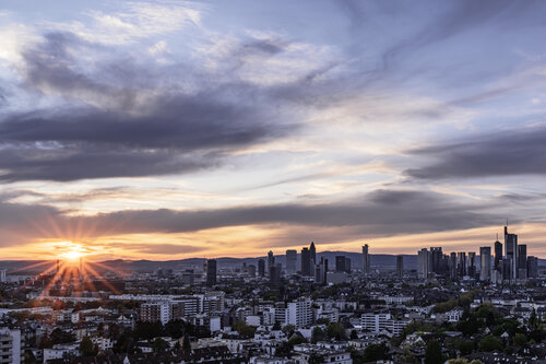 Sunset on  beautiful Frankfurt von Fabio Accorrà, Fotografie kaufen auf Singulart