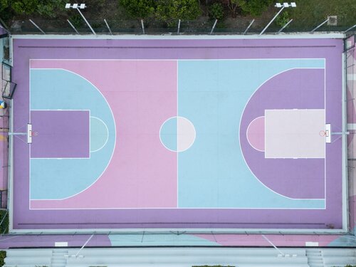 Geometry and colors of basket de Fabio Accorrà, Fotografía a la venta en Singulart