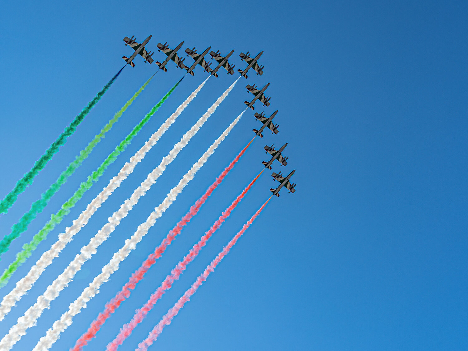 Le Frecce Tricolori Fabio Accorrà Fotografie zu verkaufen