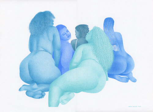 Blue sisters Marie Casaÿs