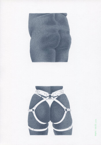 Butts, planche 2 par Marie Casaÿs, Œuvre sur papier en vente sur Singulart