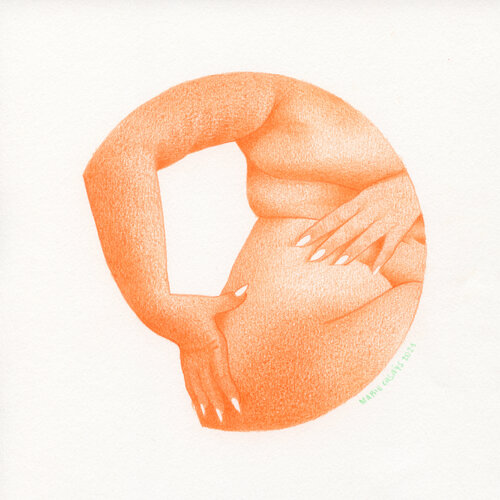 With my white nails di Marie Casaÿs, Opera su carta in vendita su Singulart